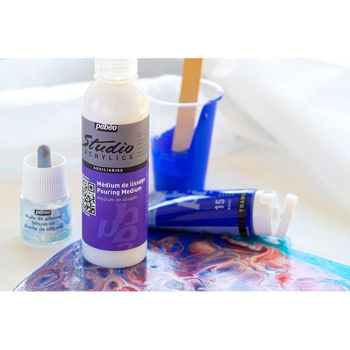 Smoothing Medium - Studio Acrylics - 250ml - Transparent - Glossy - Professional