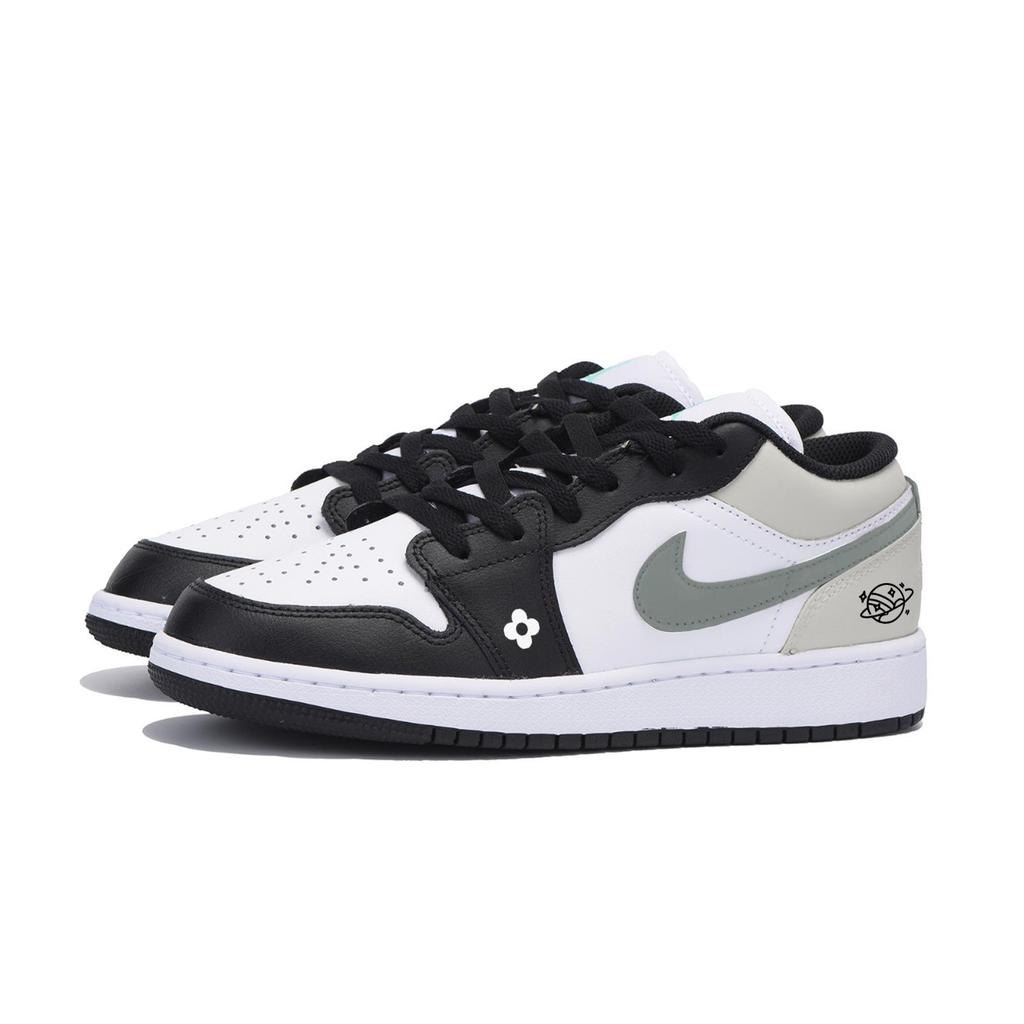 Jordan Air Jordan 1 Low Винтажные Баскетбольные Кроссовки Мужские Белые 553558-131(Команда85-)