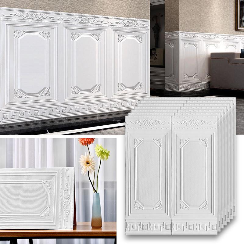 Водонепроницаемые настенные наклейки DIY 3D Теплые настенные украшения для спальни Современная гостиная Самоклеящиеся обои Покраска Товары для дома