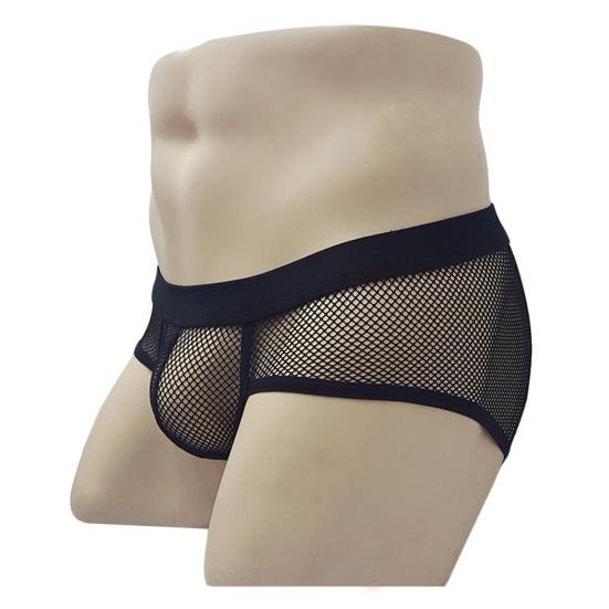 Soutong Mesh Мужские трусы Сексуальные трусы-боксеры из полиэстера с эластичным поясом для дома