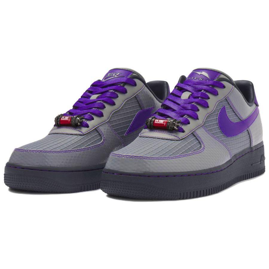 Nike RTFKT X Air Force 1 Low Robot Unisex Sneakers Grey Particle-Grey Court-Purple FQ3955-001