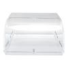 Transparent Roll Up Lid Box Flip Top Tea Cup Storage Box Bottle Organizer for Dining Table Kitchen