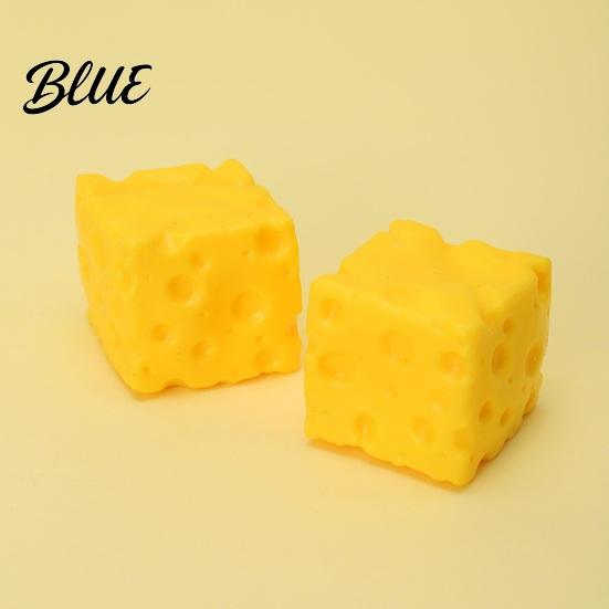 Сенсорная игрушка "Сыр" 1/2/3 шт. Симулированный кубик Сжимаемый Блок для снятия стресса Взрослый Мячик Фиджет Медленно поднимающийся Симуляция Еды Зажим Тревога