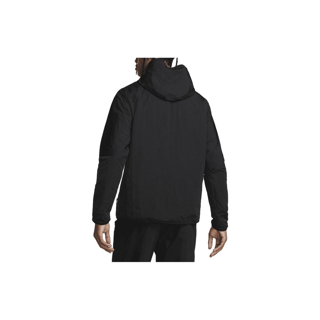 Nike Спортивная одежда Технический пакет Тканая вышитая эмблема Куртка с капюшоном Мужские куртки Черный DQ4340-010