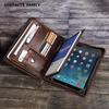 Защитный чехол из коровьей кожи для iPad Pro 12,9 дюйма со слотом для AirTag и ремешком для руки
