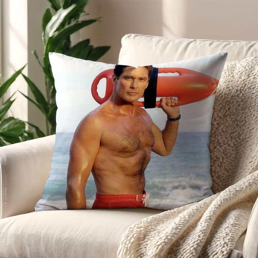 David HHasselhoff Jacket cushion cover Best Home Office Coffee Pillow Sofa Printing Decoration Room Shop Car Nordic Simplicity