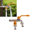 Garden Double Outlet Tap 1/2inch & 3/4inch Valves Double Water Tap Hose Connection Roller Sealing Tape Double Connection