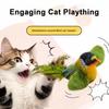 Interactive Chirping Bird Cat Toy Touch Activated Electric Bird Realistic Simulation Plush Bird Toy for Indoor Cats And Dogs