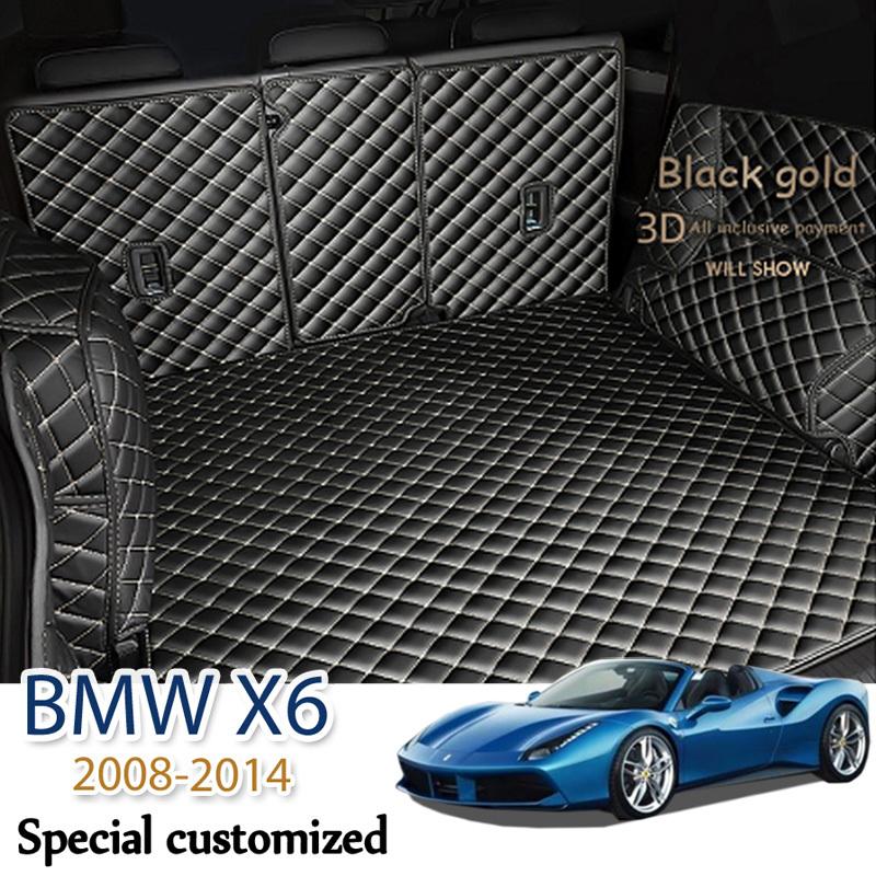Кожаный коврик в багажник для BMW X6 2008-2014 E71, аксессуары, накладка для груза, интерьер багажника