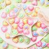 Двухцветные DIY ювелирные аксессуары Love Heart акриловые изделия ручная работа УФ ослепление 3D креативный браслет свободные бусины материал 10 шт серьги