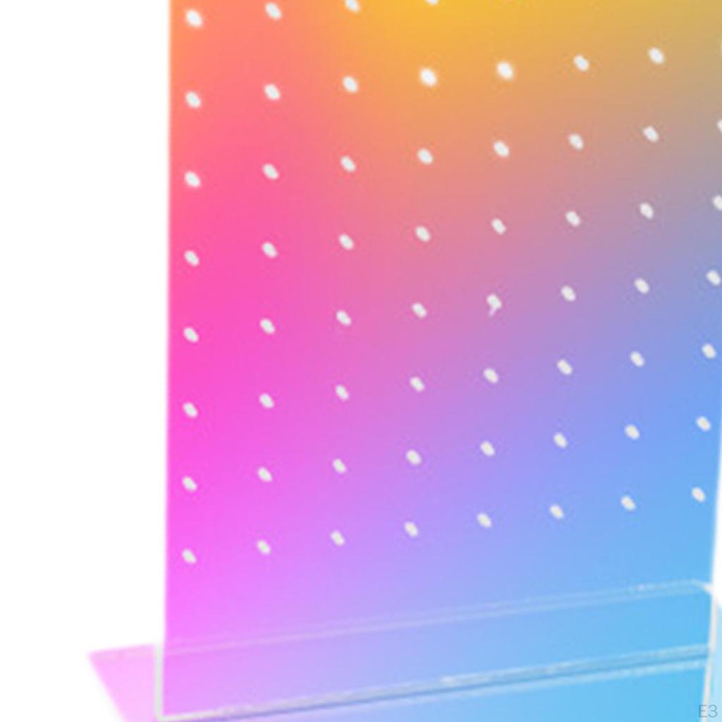 Акриловый держатель для сережек, стойка для хранения гвоздиков, 72 отверстия