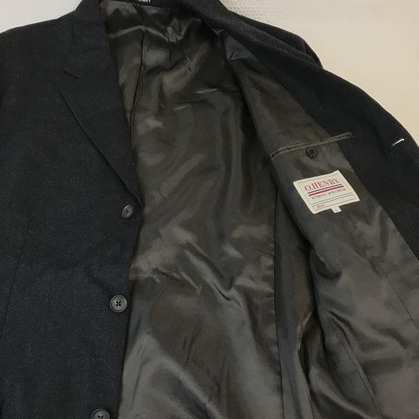O.HENRY Vintage Tailored Blazer Autumn/Winter Japan Men’s L Dark Gray 3-Button Fully Lined(USED)