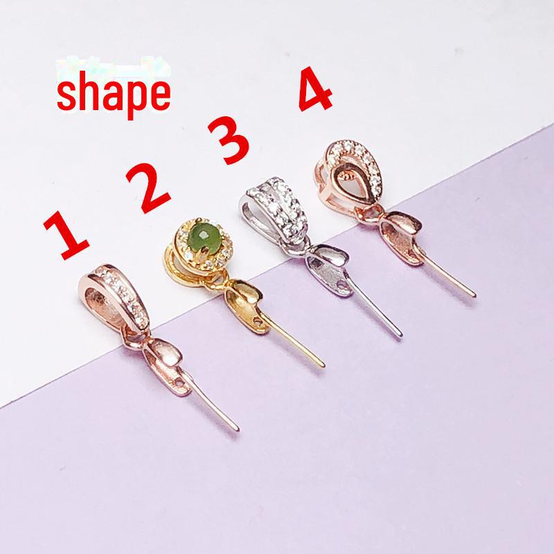 Пряжка из стерлингового серебра S925 для ожерелья Jade Buddha/Guanyin Pixiu