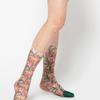 Romantic tiger Flamingo crew stockings
