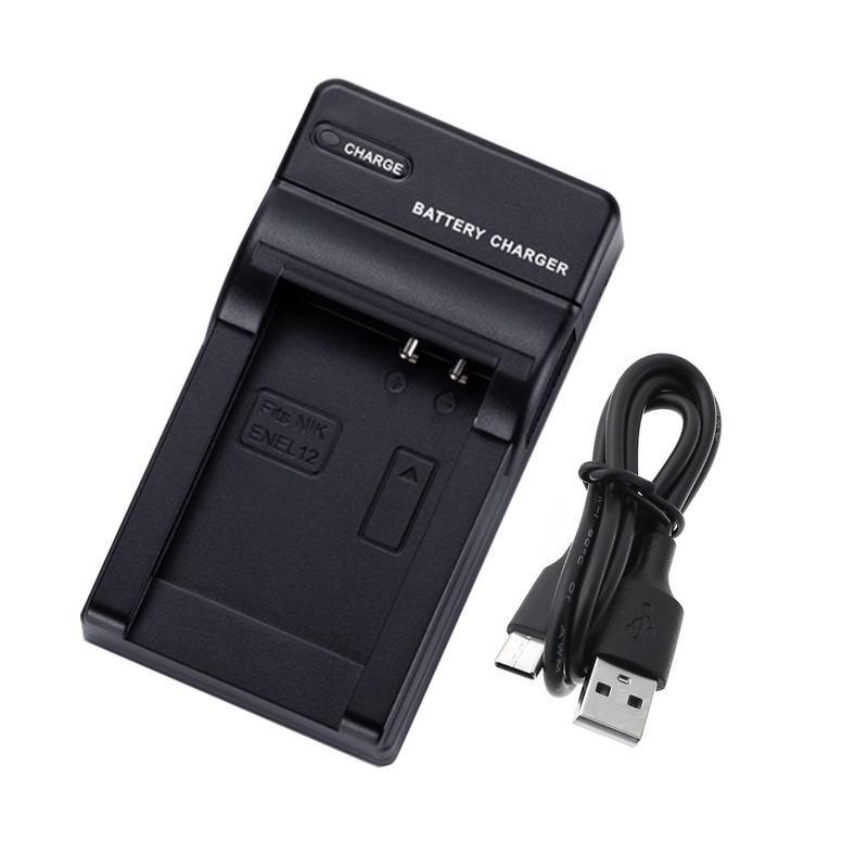 USB-C Зарядное устройство EN-EL12 для Nikon Coolpix AW130, AW100, AW120, AW110, S6200, S6300, S8100, S8200, S9100, S9300, S9500, S9900