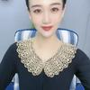 [Bead Lace Fake Collar] Korean Version Of Lace Women'S Hollow Kapok Silk Shawl Summer Sun Protection Fake Collar Versatile