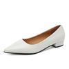 Fashion 2025New Pointed Toe Shallow Mouth Square Heel Small Leather Shoes Women's Elegant Fashion High Heels Dress Shoes Zapatos Mujer