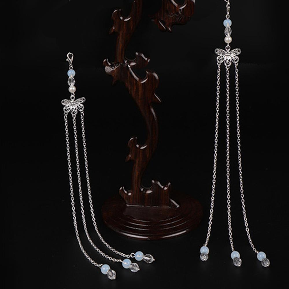 DIY HANFU Traditional Metal With Lobster Clasp Hair Clips's Tassel Hairpin Tassel Classical Tassel