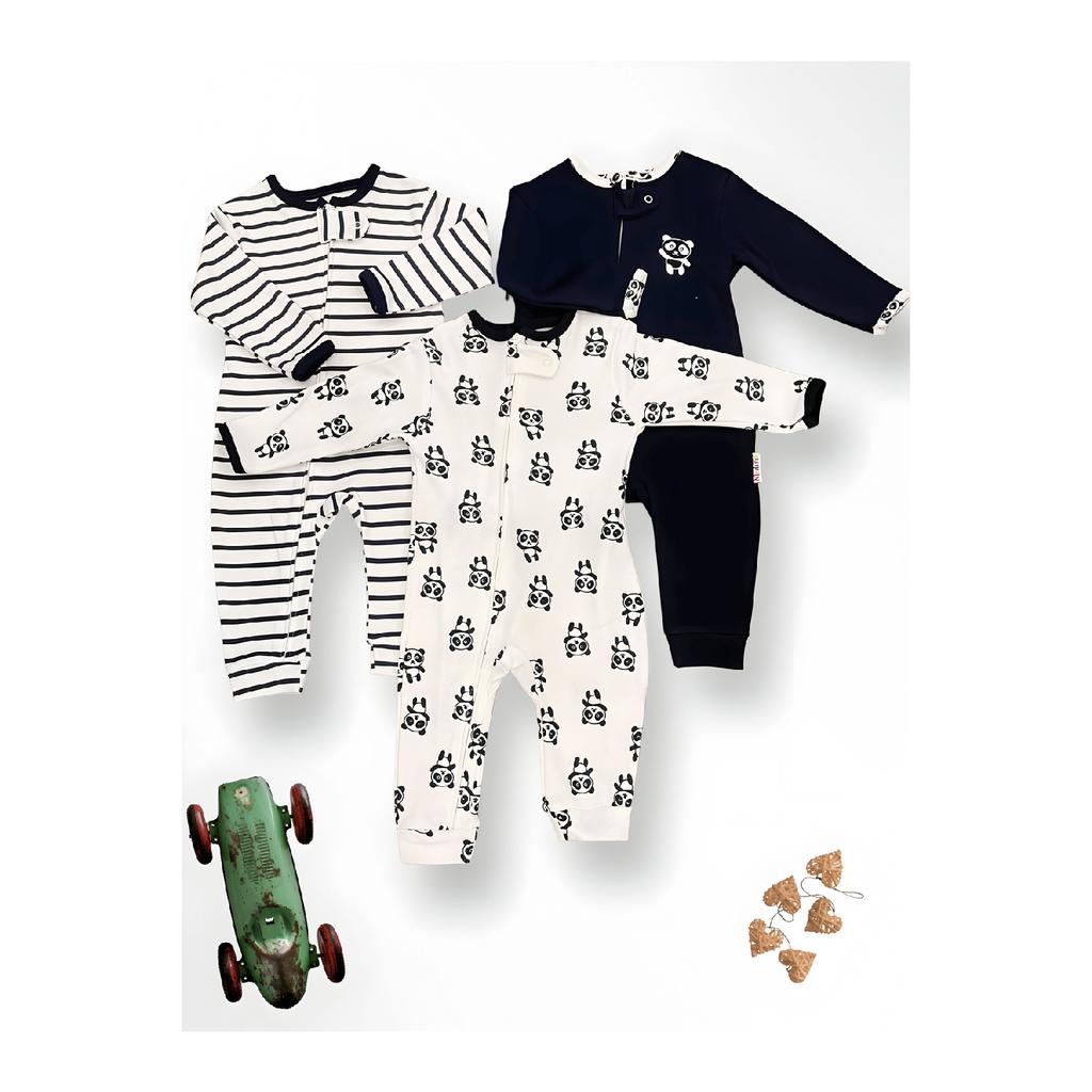 Детский комбинезон из 3 предметов из 100% натурального хлопка Sweet Cat — 1,0, 4 сезона, 0–18 месяцев