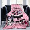 1pc Whimsical Cake Kuromi's Sweet Celebration Blanket, Seasonal Universal Home Decorative Throw Blanket for Room, Living Room, Travel, Camping, Car Bl