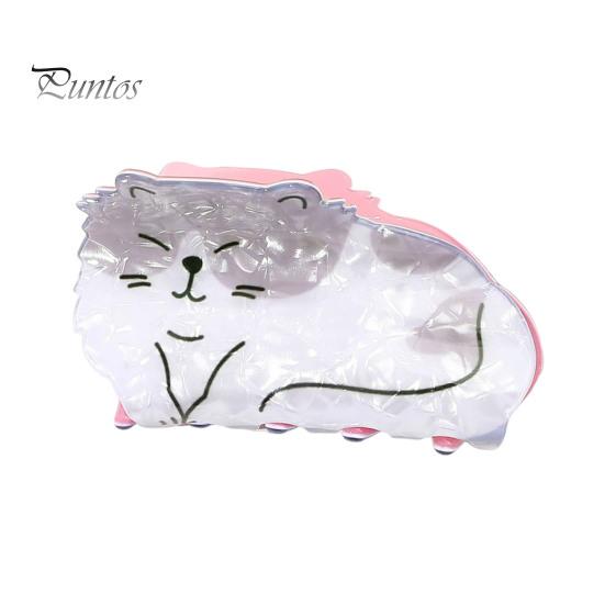 Акриловая заколка для волос в форме мультяшного животного, пружинный дизайн, нескользящая, сильная ручка, заколка для волос в виде акулы, аксессуар для волос