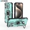 KEYSION Shockproof Case for iPhone 16 Pro Max 16 Plus Soft Silicone+PC Upright Ring Stand Phone Back Cover for iPhone 16 Pro Max