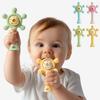 1PC Silicone Baby Teether Toys Ferris Wheels Shape Rattle Toys For Kids Anti-eating Baby Toys Soft Nursing Baby Accessories