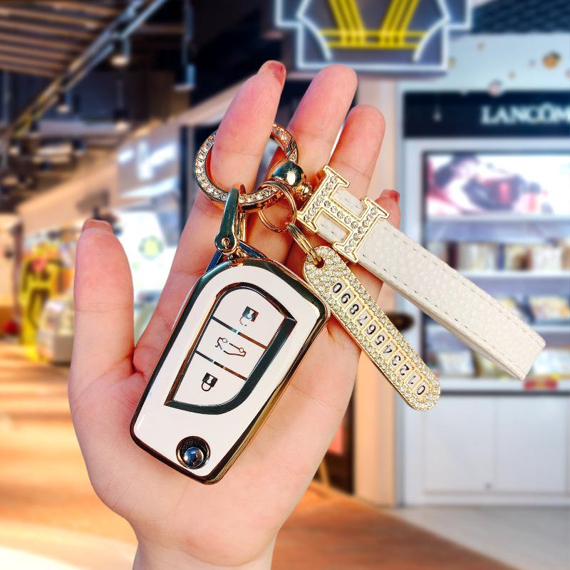 Чехол для ключа Toyota из ТПУ для Corolla, Camry, Levin, Avalon, RAV4, C-HR, Highlander