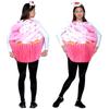 Colorful ice cream cake cups, role-playing costumes, adults