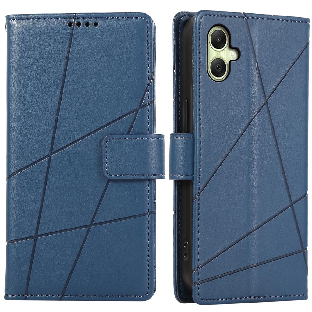 DF-06 For Samsung Galaxy A06 4G Phone Case Line Imprint Leather Wallet Cover