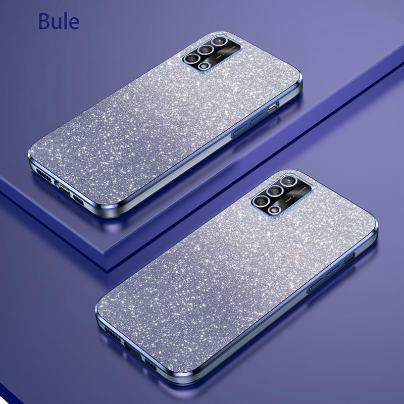 Роскошный чехол с градиентным блестящим покрытием 5lite 6lite для Oppo Reno5 Reno6 Lite Reno 5 6, женский мягкий силиконовый чехол из ТПУ, прозрачная задняя крышка