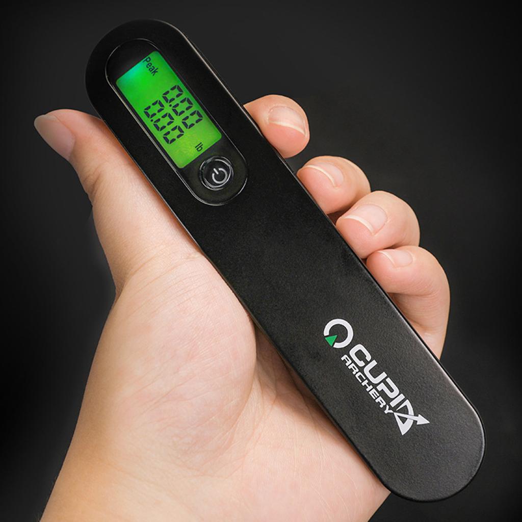 Archery Bow Scale 110 Lbs/50kg Hanging Handheld Scale Digital Tune Scale Peak Weight/Hold Weight with Clear LCD Display