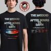 Футболка The Weeknd After Hours Til Dawn с Playboi Carti Расписание концертов в Европе 2026 Даты Двусторонняя Оверсайз Y2k С коротким рукавом
