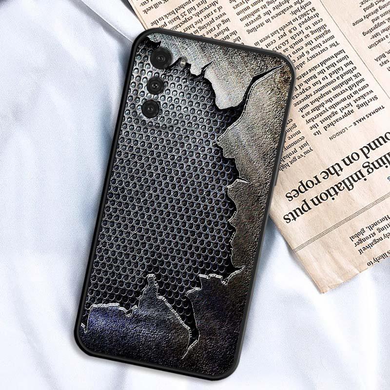 Креативный металлический узор Чехол для телефона Motorola G85 Edge 50 G24 G35 G14 G04 40 G72 G34 G G54 G13 G32 5G Черный