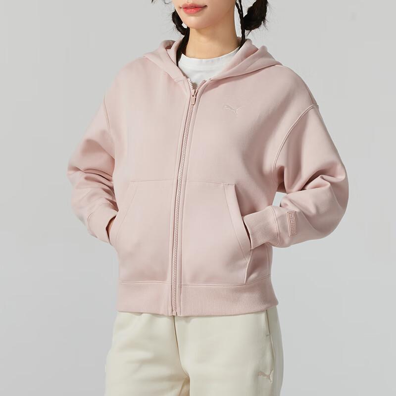 Puma Куртка с капюшоном для фитнес-тренировок с логотипом Женская куртка розовая 631387-91