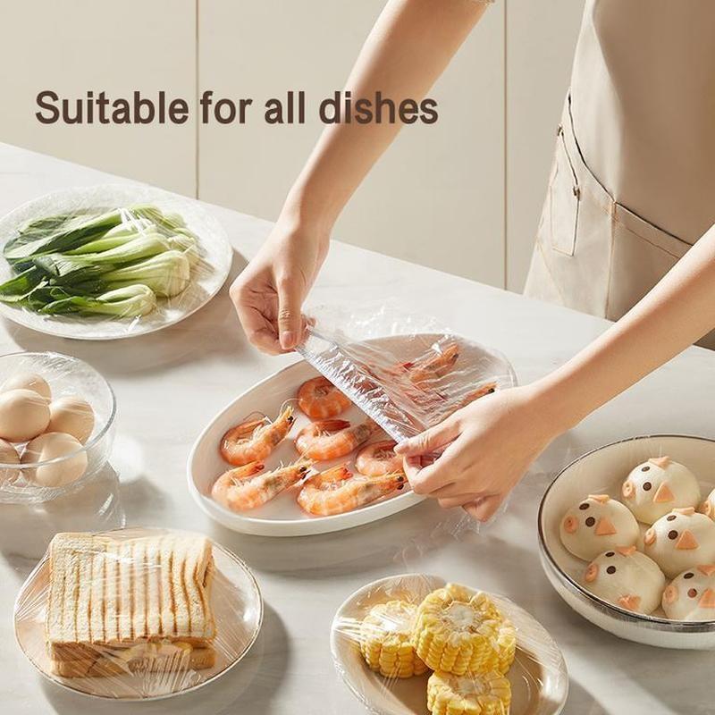 Одноразовая крышка из пищевой пленки, съемная, для бытовой кухни, для посуды, фруктов, для сохранения свежести