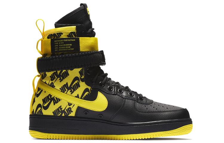 Nike Sf Air Force 1 High Черный Динамичный Желтый AR1955-001