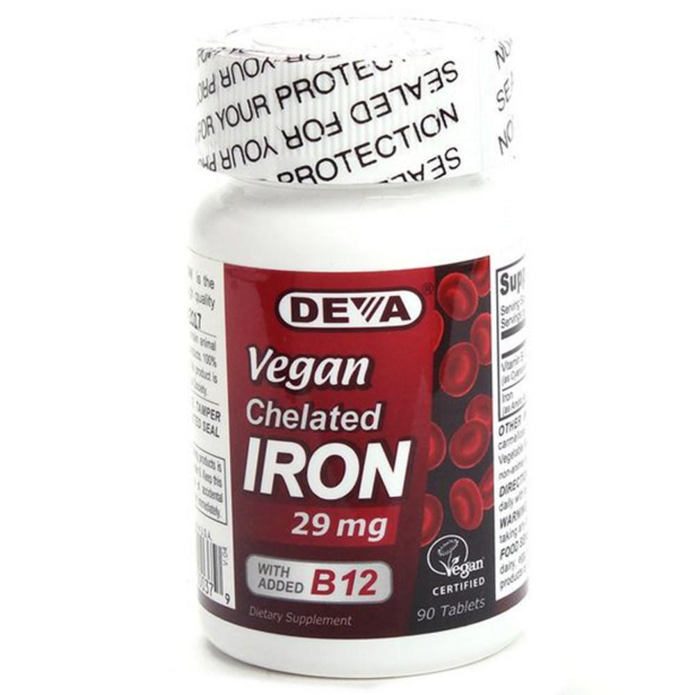 Deva Vegan Chelated Iron 29mg Tablets 1 pcs 90 Tablets