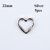 5pcs 22mm/25mm Carabiner Heart Bag Belt Buckle High Quality Push Trigger  Purses Handbags Buckles