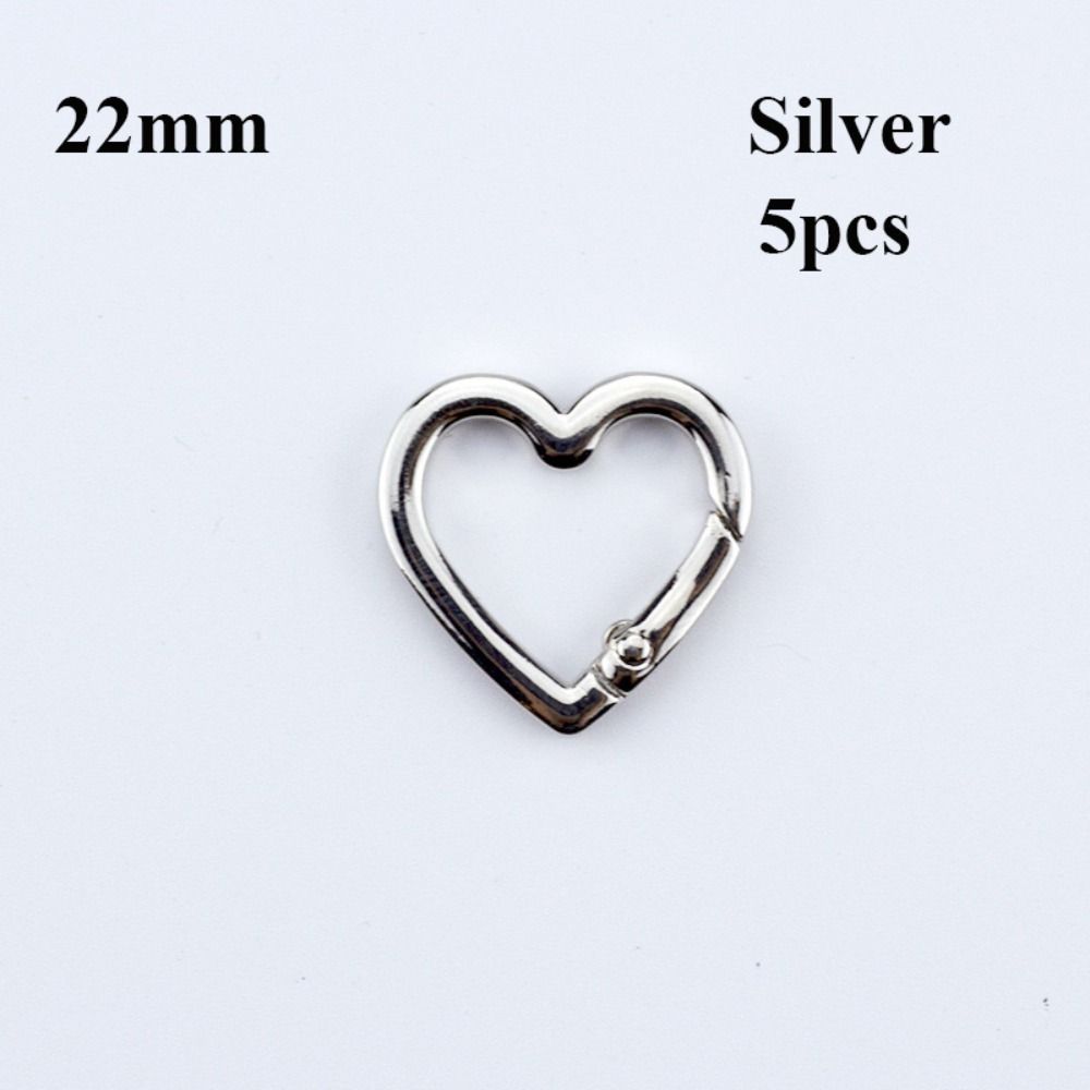 5pcs 22mm/25mm Carabiner Heart Bag Belt Buckle High Quality Push Trigger Purses Handbags Buckles
