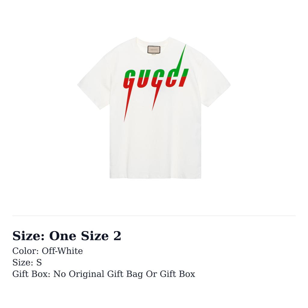 GUCCI Men's Cotton Blade T-shirt White 565806-XJAZY-9037