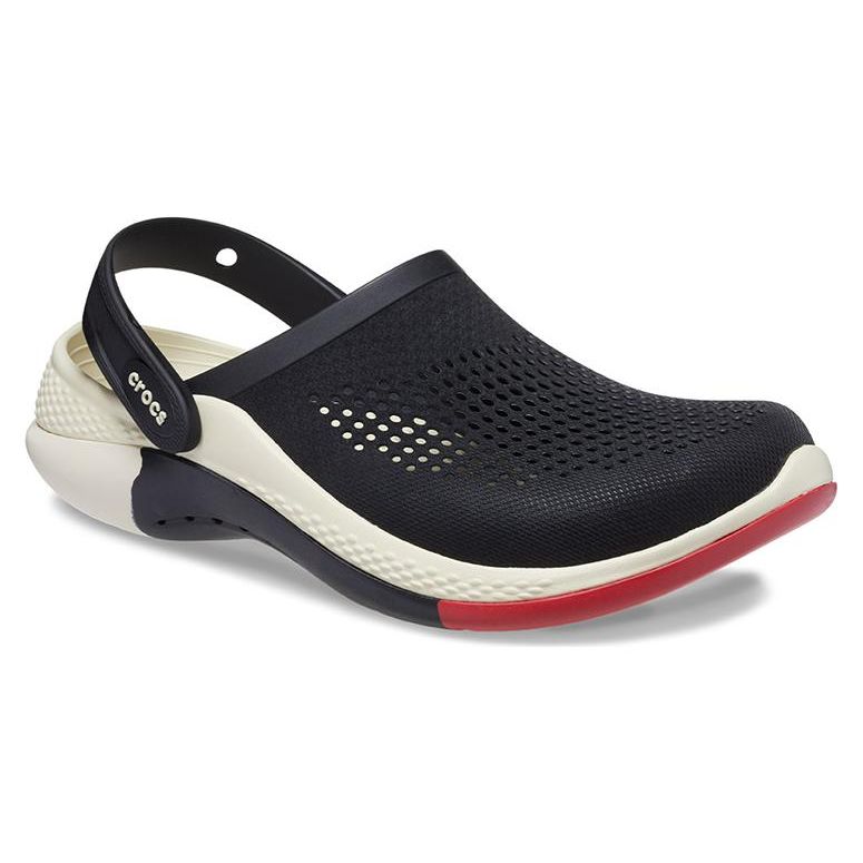 Crocs Кроксы LiteRide 360 Ombre Marble Черные Унисекс 208281-0C4