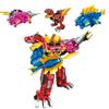 Keeppley Серия Zyuden Sentai Строительные блоки 3 в 1 Меха-Дракон Бог Динозавр Модель Образовательная игрушка Сборные украшения Подарок