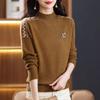Women Autumn Winter Turtleneck Sweater Elegant Slim Solid Ribbed Knitted Cashmere Jumpers Female Long Sleeve Pullover Knitwear