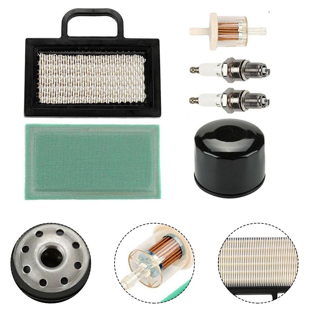 Lawn Mower Essential Filters Package Compatible with For Intek V Twin Engines Featuring Multiple OEM References