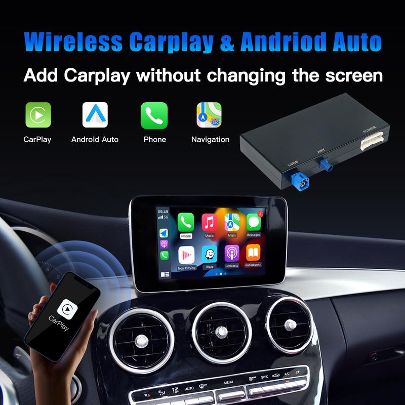 CARABC Беспроводной CarPlay Android Auto Для Mercedes NTG5.0 NTG4.5 A B C CL S CLA CLS CLASS GLA GLS GLC GLE V250 V260 Sprinter