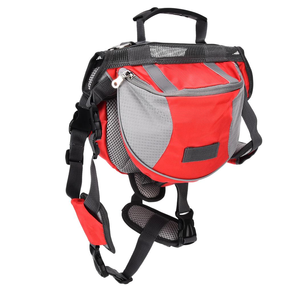 Dog Saddle Bag Adjustable Hound Travel Dog Backpack with Side Pockets for Small Medium Large Dogs