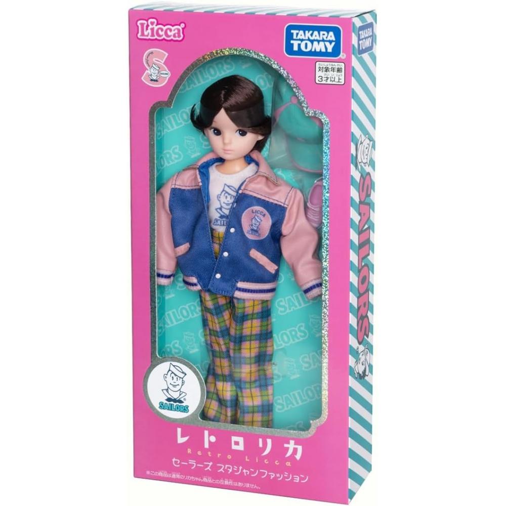 Takaratomy Ликка Чан Кукла Ретро Ликка Моряки Куртка-бомбер Модная Одевалка Игрушка 3+