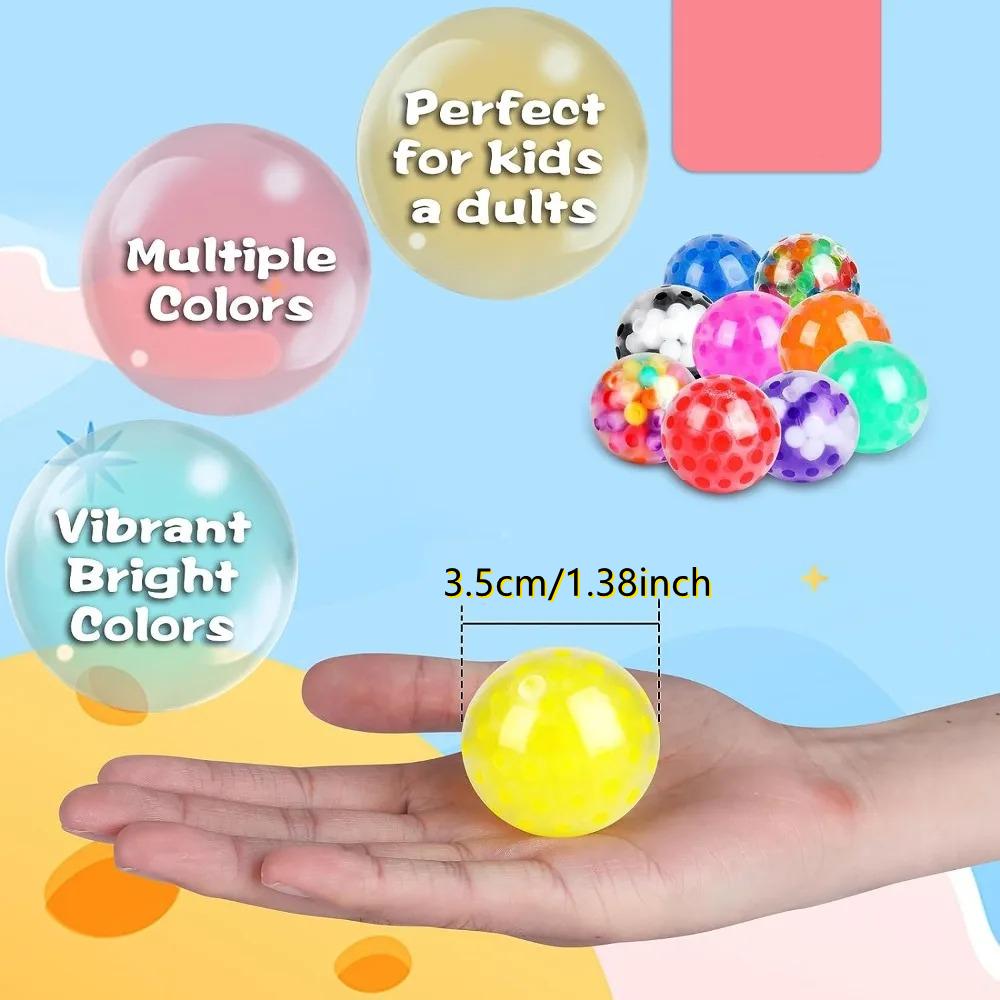 2/4Pcs Squishy Balls for Kids Adults Stress Relief Small Squeeze Fidget Balls Set Autism Hyperactivity Increase Entertainment