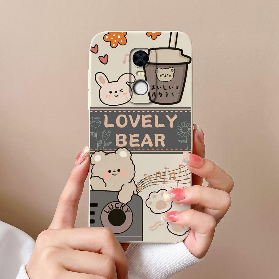 Чехол для Redmi Note 10S 7S 10 K80 7 8 9 9T 10T 9S Pro Max Plus задняя крышка модный узор с маленьким медведем мягкий силиконовый противоударный корпус для Redmi Shell
